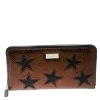 Stella McCartney Metallic Brown Faux Leather Stars Zip Around Wallet For Women 2 Stella McCartney Metallic Brown Faux Leather Stars Zip Around Wallet For Women -Stella McCartney Sales luxury women stella mccartney new handbags p176433 009