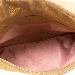 Stella McCartney Metallic Gold Faux Leather Falabella Shoulder Bag For Women -Stella McCartney Sales luxury women stella mccartney new handbags p176778 003