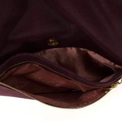 Stella McCartney Falabella Shaggy Deer Burgundy Fold Over Clutch For Women -Stella McCartney Sales luxury women stella mccartney new handbags p25221 007