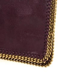 Stella McCartney Falabella Shaggy Deer Burgundy Fold Over Clutch For Women -Stella McCartney Sales luxury women stella mccartney new handbags p25221 010