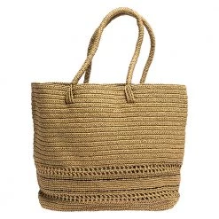 Stella McCartney Beige Raffia Logo Tote For Women -Stella McCartney Sales luxury women stella mccartney new handbags p280546 005