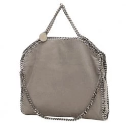 Stella McCartney Grey Leather Falabella Tote Bag For Women
