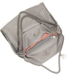 Stella McCartney Grey Leather Falabella Tote Bag For Women -Stella McCartney Sales luxury women stella mccartney new handbags p337921 006