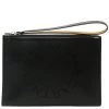 Stella McCartney Black Leather Flap Zip Logo Clutch For Women -Stella McCartney Sales luxury women stella mccartney new handbags p346699 001