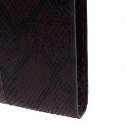 Stella McCartney Burgundy Embossed Patchwork Clutch For Women -Stella McCartney Sales luxury women stella mccartney new handbags p385 008
