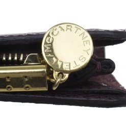 Stella McCartney Burgundy Embossed Patchwork Clutch For Women -Stella McCartney Sales luxury women stella mccartney new handbags p385 012