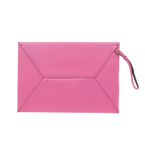 Stella McCartney Pink Leather Beckett Clutch For Women 6 Stella McCartney Pink Leather Beckett Clutch For Women - Image 4