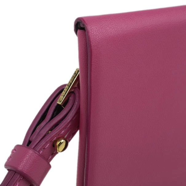 Stella McCartney Pink Leather Beckett Clutch For Women 9 Stella McCartney Pink Leather Beckett Clutch For Women - Image 7