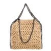 Stella Mccartney Beige Raffia Mini Falabella Tote For Women 1 Stella Mccartney Beige Raffia Mini Falabella Tote For Women -Stella McCartney Sales luxury women stella mccartney new handbags p427309 006