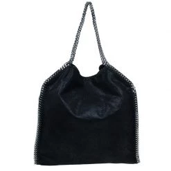Stella McCartney Black Faux Leather Falabella Tote Bag For Women -Stella McCartney Sales luxury women stella mccartney new handbags p43495 0004