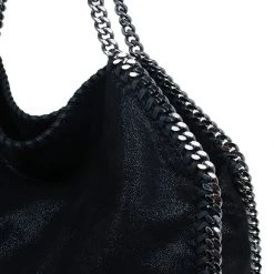 Stella McCartney Black Faux Leather Falabella Tote Bag For Women -Stella McCartney Sales luxury women stella mccartney new handbags p43495 0006