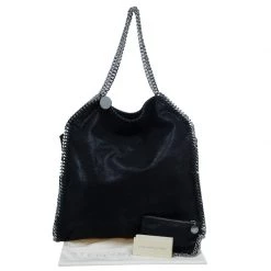 Stella McCartney Black Faux Leather Falabella Tote Bag For Women -Stella McCartney Sales luxury women stella mccartney new handbags p43495 0015