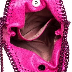 Stella McCartney Neon Pink Faux Leather Tiny Falabella Shoulder Bag For Women -Stella McCartney Sales luxury women stella mccartney new handbags p457145 003