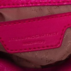 Stella McCartney Neon Pink Faux Leather Tiny Falabella Shoulder Bag For Women -Stella McCartney Sales luxury women stella mccartney new handbags p457145 006