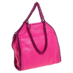 Stella McCartney Neon Pink Faux Leather Tiny Falabella Shoulder Bag For Women -Stella McCartney Sales luxury women stella mccartney new handbags p457145 007