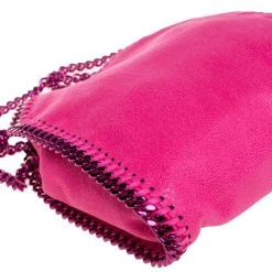 Stella McCartney Neon Pink Faux Leather Tiny Falabella Shoulder Bag For Women -Stella McCartney Sales luxury women stella mccartney new handbags p457145 010