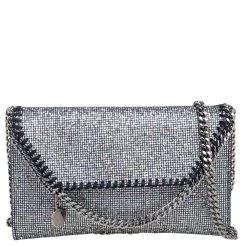 Stella McCartney Multicolor Disco Glitter Mini Falabella Crossbody Bag For Women