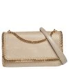 Stella McCartney Beige Faux Suede Falabella Flap Shoulder Bag For Women -Stella McCartney Sales luxury women stella mccartney new handbags p559502 002
