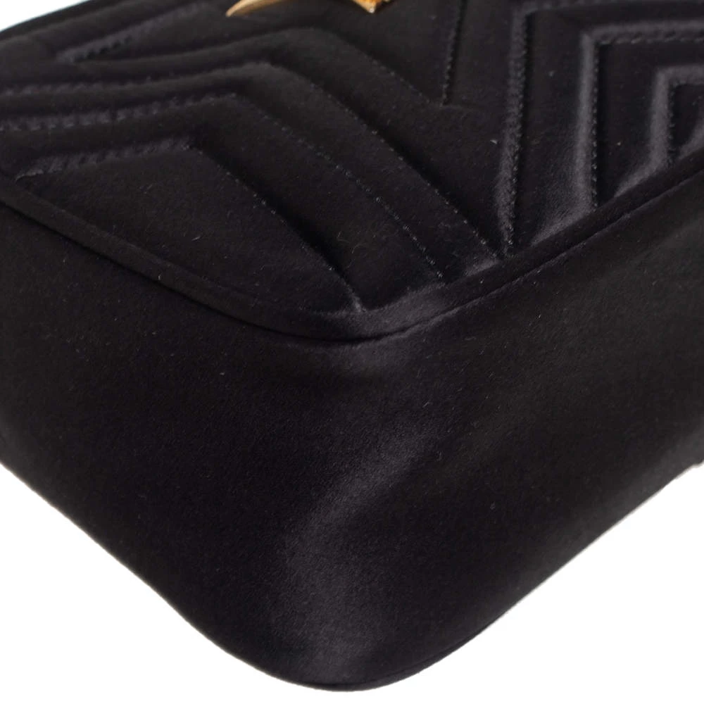 Stella McCartney Black Quilted Satin Stella Star Crossbody Bag For Women 12 Stella McCartney Black Quilted Satin Stella Star Crossbody Bag For Women - Image 10