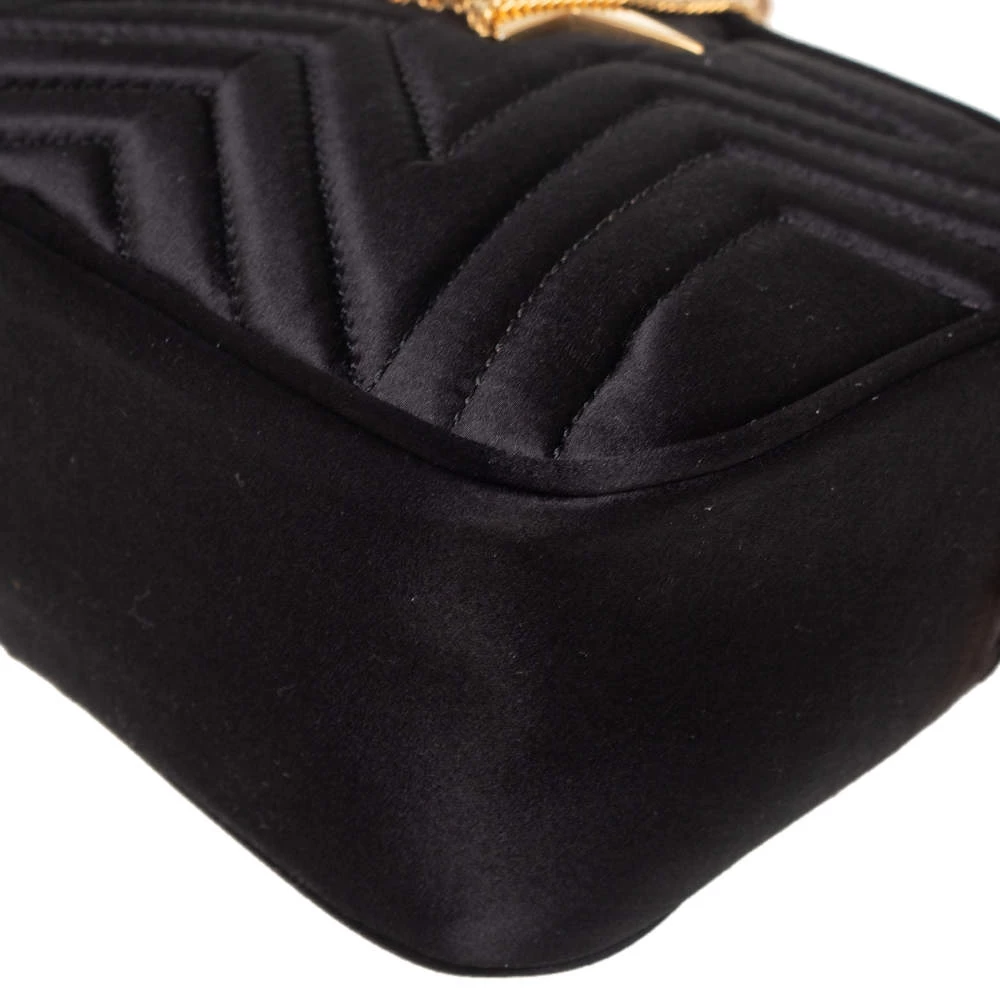 Stella McCartney Black Quilted Satin Stella Star Crossbody Bag For Women 13 Stella McCartney Black Quilted Satin Stella Star Crossbody Bag For Women - Image 11