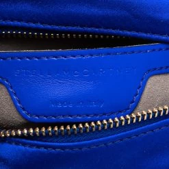 Stella McCartney Blue Quilted Satin Stella Star Crossbody Bag For Women 20 Stella McCartney Blue Quilted Satin Stella Star Crossbody Bag For Women -Stella McCartney Sales luxury women stella mccartney new handbags p561603 003
