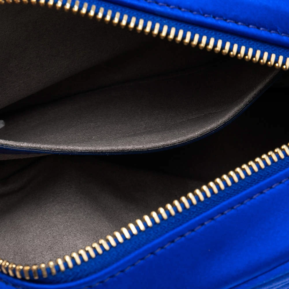 Stella McCartney Blue Quilted Satin Stella Star Crossbody Bag For Women 10 Stella McCartney Blue Quilted Satin Stella Star Crossbody Bag For Women - Image 8