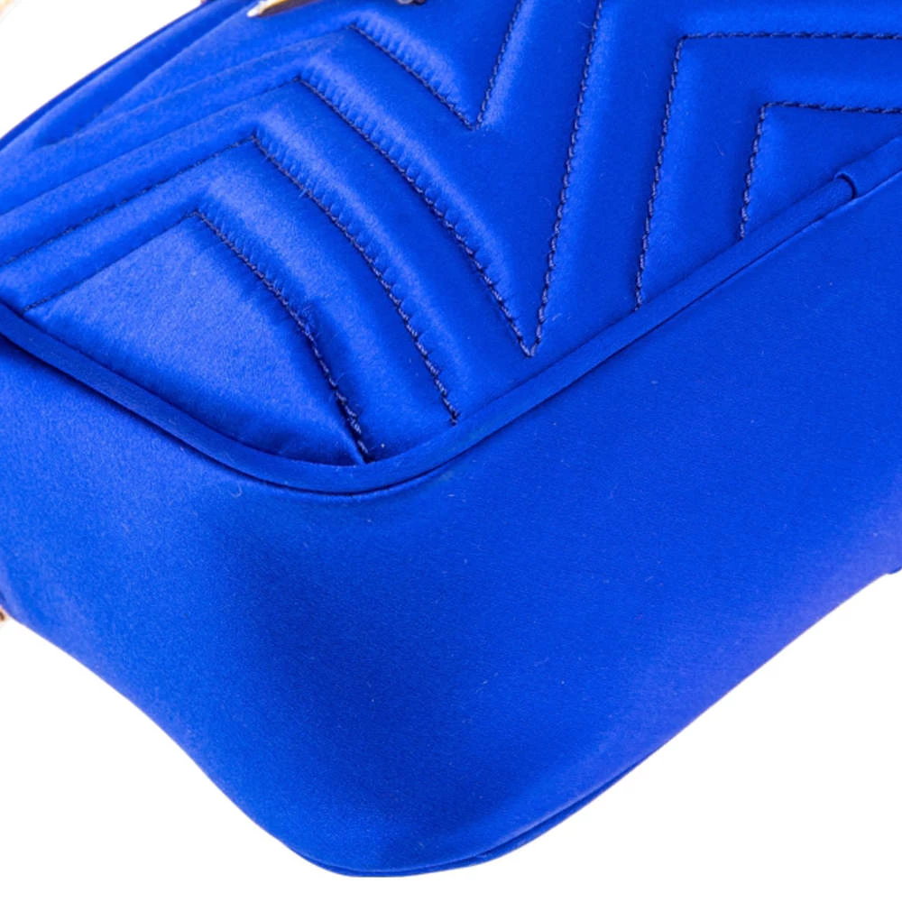 Stella McCartney Blue Quilted Satin Stella Star Crossbody Bag For Women 14 Stella McCartney Blue Quilted Satin Stella Star Crossbody Bag For Women - Image 12