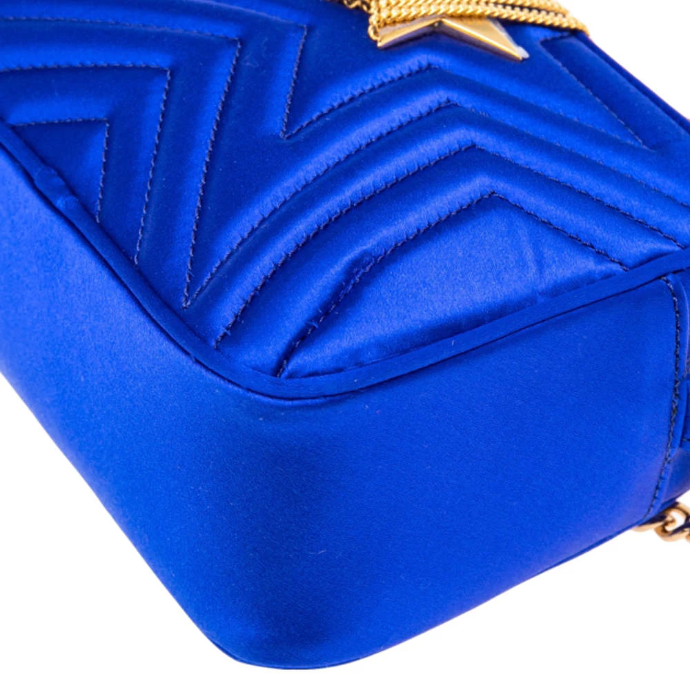 Stella McCartney Blue Quilted Satin Stella Star Crossbody Bag For Women 13 Stella McCartney Blue Quilted Satin Stella Star Crossbody Bag For Women - Image 11