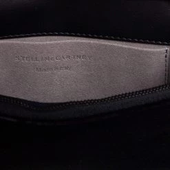 Stella McCartney Black Quilted Velvet Studded Stella Star Crossbody Bag For Women -Stella McCartney Sales luxury women stella mccartney new handbags p561612 012