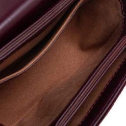 Stella McCartney Burgundy Velvet Falabella Box Shoulder Bag For Women -Stella McCartney Sales luxury women stella mccartney new handbags p561621 004