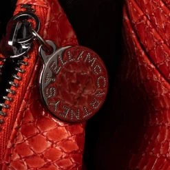 Stella McCartney Orange Faux Python Leather Zip Wallet For Women -Stella McCartney Sales luxury women stella mccartney new handbags p561624 002