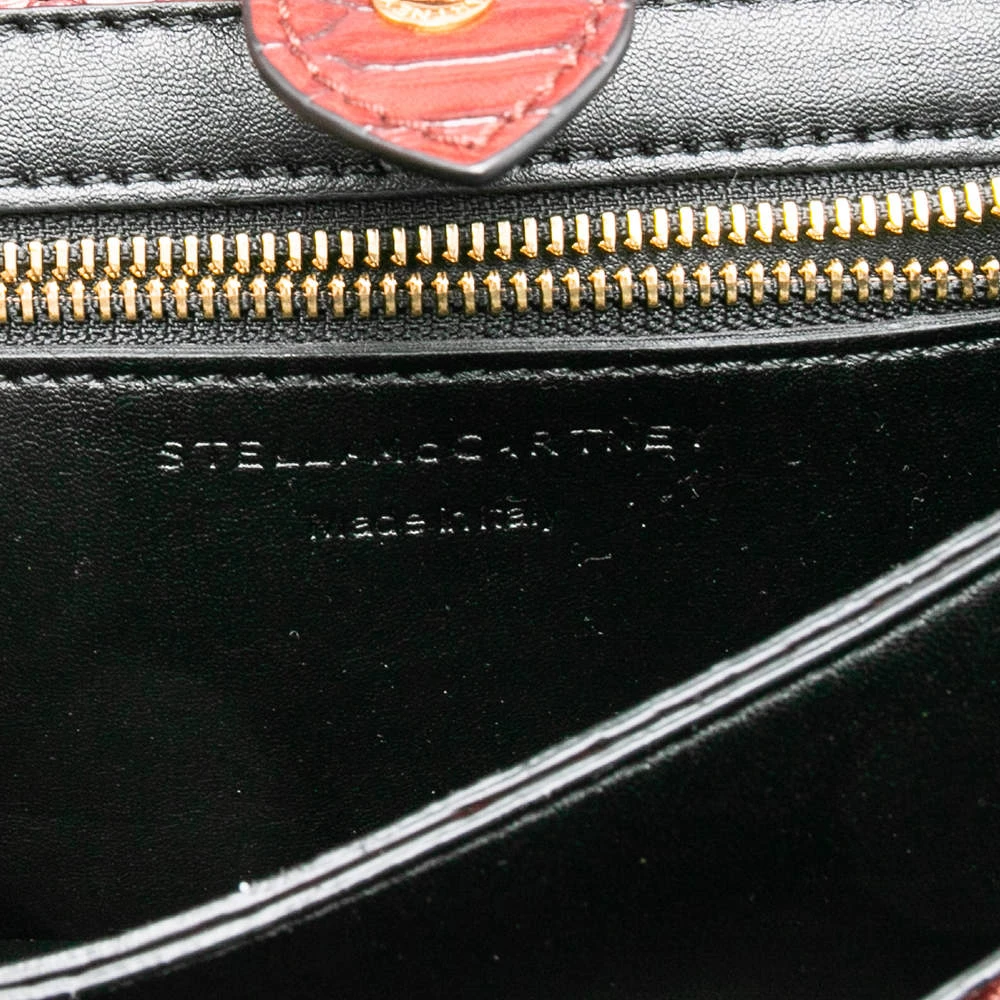 Stella McCartney Burgundy Python Faux Leather Clutch For Women 10 Stella McCartney Burgundy Python Faux Leather Clutch For Women - Image 8