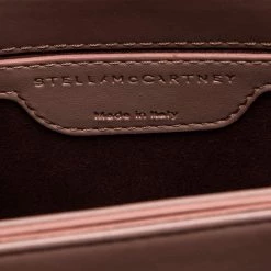 Stella McCartney Pink Velvet Falabella Box Shoulder Bag For Women -Stella McCartney Sales luxury women stella mccartney new handbags p561652 009