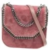 Stella McCartney Pink Velvet Falabella Box Shoulder Bag For Women -Stella McCartney Sales luxury women stella mccartney new handbags p561652 011
