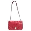 Stella McCartney Red Faux Leather Stella Star Crossbody Bag For Women