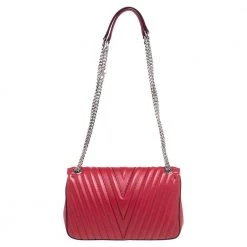 Stella McCartney Red Faux Leather Stella Star Crossbody Bag For Women -Stella McCartney Sales luxury women stella mccartney new handbags p561716 010