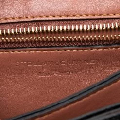 Stella McCartney Black Python Faux Leather Small Flo Shoulder Bag For Women -Stella McCartney Sales luxury women stella mccartney new handbags p561721 002