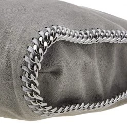 Stella McCartney Grey Faux Leather Small Falabella Tote For Women -Stella McCartney Sales luxury women stella mccartney new handbags p604027 007