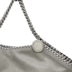 Stella McCartney Grey Faux Leather Small Falabella Tote For Women -Stella McCartney Sales luxury women stella mccartney new handbags p604027 009