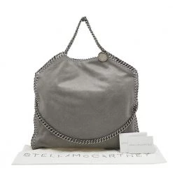 Stella McCartney Grey Faux Leather Small Falabella Tote For Women -Stella McCartney Sales luxury women stella mccartney new handbags p604027 011
