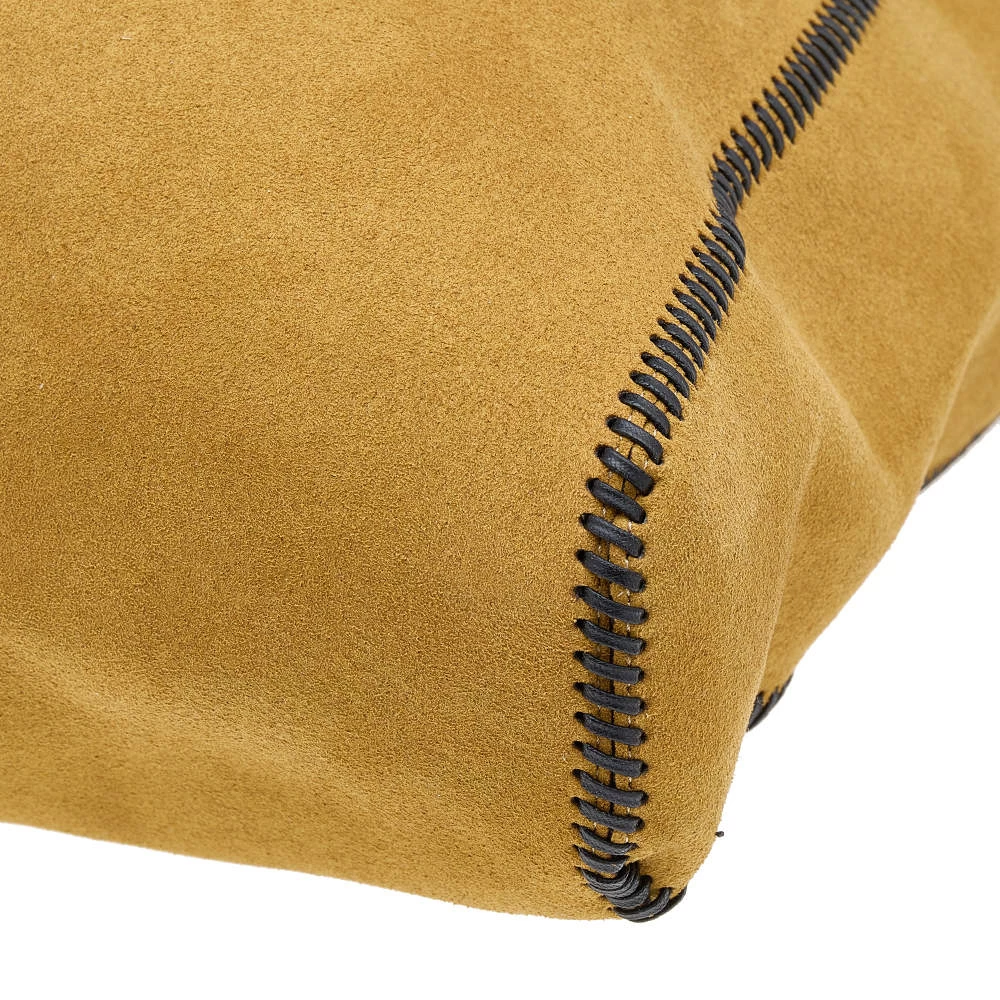 Stella McCartney Mustard/Black Faux Suede And Faux Leather Falabella Reversible Tote For Women 14 Stella McCartney Mustard/Black Faux Suede And Faux Leather Falabella Reversible Tote For Women - Image 12