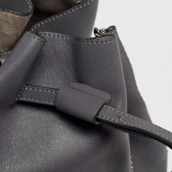 Stella McCartney Grey Faux Leather Falabella Bucket Bag For Women -Stella McCartney Sales luxury women stella mccartney new handbags p635013 004