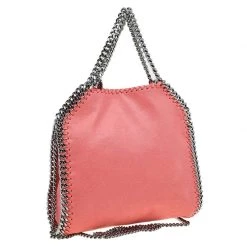 Stella McCartney Peach Faux Leather Mini Falabella Tote For Women -Stella McCartney Sales luxury women stella mccartney new handbags p67706 003