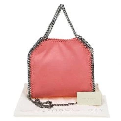 Stella McCartney Peach Faux Leather Mini Falabella Tote For Women -Stella McCartney Sales luxury women stella mccartney new handbags p67706 009
