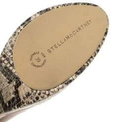 Stella McCartney Brown Faux Leather Python Effect Mary Platform Loafer Pumps Size 39 For Women 20 Stella McCartney Brown Faux Leather Python Effect Mary Platform Loafer Pumps Size 39 For Women -Stella McCartney Sales luxury women stella mccartney new shoes p11941 009
