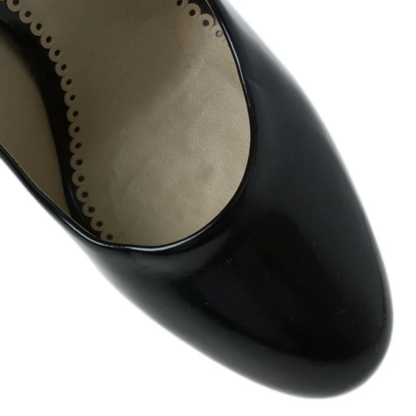 Stella McCartney Black Leather Corinne Platform Pumps Size 39 For Women 11 Stella McCartney Black Leather Corinne Platform Pumps Size 39 For Women - Image 9