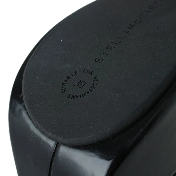 Stella McCartney Black Leather Corinne Platform Pumps Size 39 For Women 13 Stella McCartney Black Leather Corinne Platform Pumps Size 39 For Women - Image 11