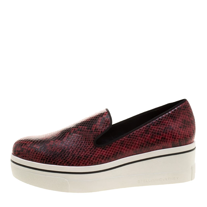 Stella McCartney Two Tone Faux Python Creeper Platform Loafers Size 40 For Women 4 Stella McCartney Two Tone Faux Python Creeper Platform Loafers Size 40 For Women - Image 2