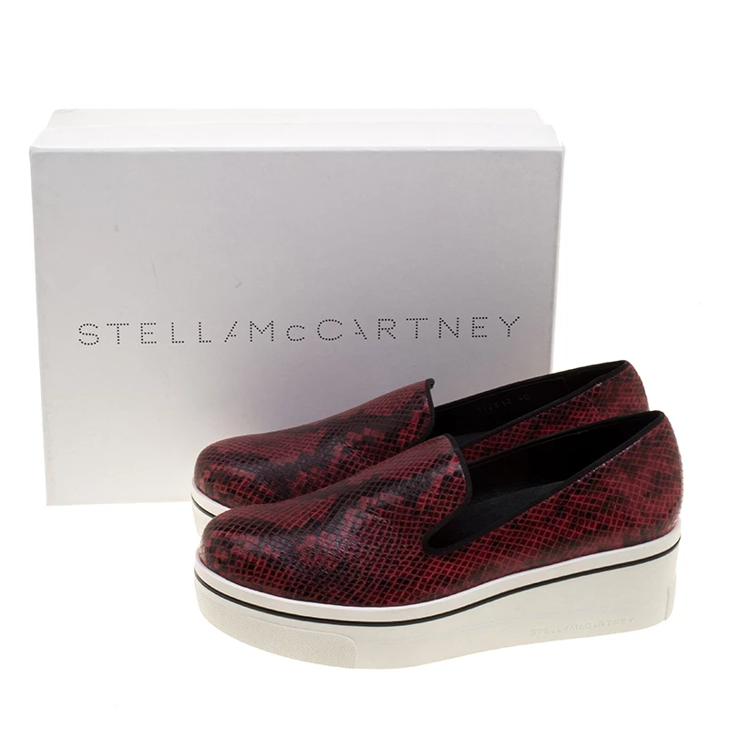 Stella McCartney Two Tone Faux Python Creeper Platform Loafers Size 40 For Women 10 Stella McCartney Two Tone Faux Python Creeper Platform Loafers Size 40 For Women - Image 8