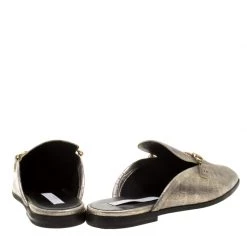 Stella McCartney Metallic Faux Croc Effect Leather Slip On Loafers Size 40 For Women -Stella McCartney Sales luxury women stella mccartney new shoes p131560 005